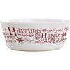 Personalization Universe Christmas Snowflake Repeating Name Personalized Kids Bowl view 1