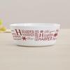 Personalization Universe Christmas Snowflake Repeating Name Personalized Kids Bowl view 2