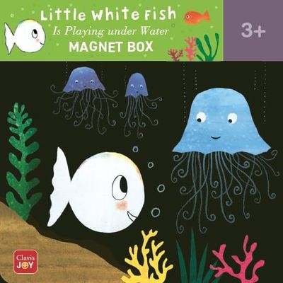 Clavis Magnet Box Little White Fish is Playing Under Water