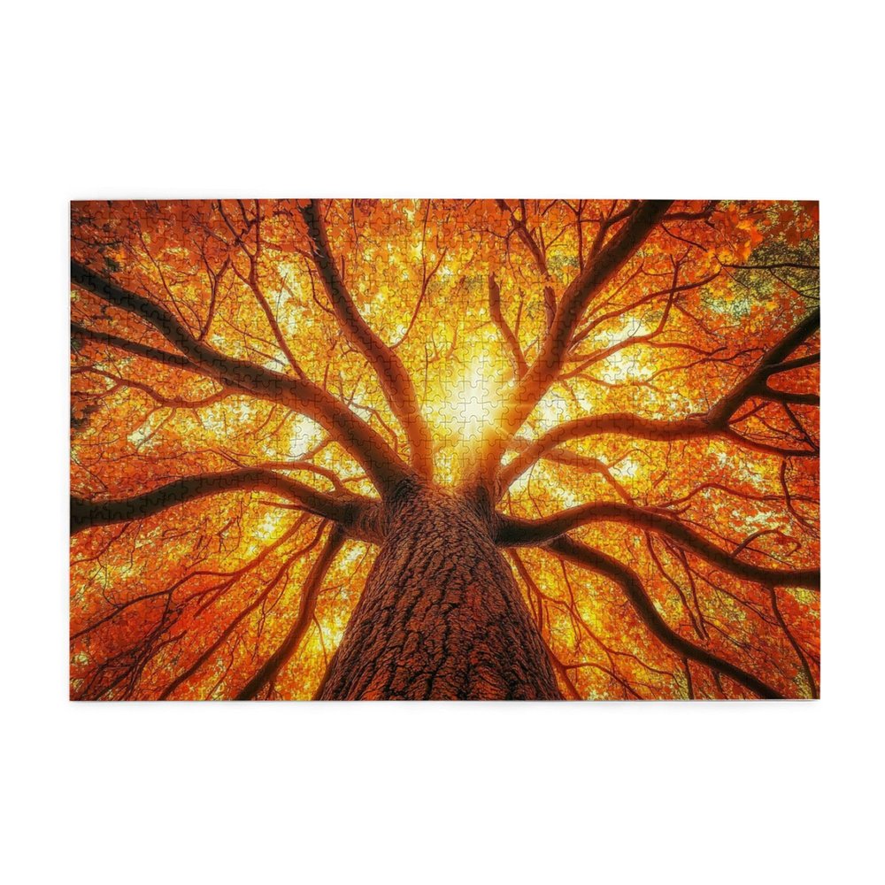 Vextrovia Sunshine and Trees, Puzzles for Adults 1000 Pieces, Wooden Puzzles Jigsaw for Adults, Brain Challenge Puzzle Gifts for Nature Lovers, Complete with Family and Friends