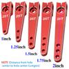 3Pack Vgoohobby 25T Servo Arm Horn Aluminum 25 Teeth Steering Arms Compatible with Futaba Hitec Savox Power HD Servo Motors Fit RC Crawler Car Airplane Plane Boat (1inch,Red) view 2
