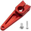 3Pack Vgoohobby 25T Servo Arm Horn Aluminum 25 Teeth Steering Arms Compatible with Futaba Hitec Savox Power HD Servo Motors Fit RC Crawler Car Airplane Plane Boat (1inch,Red) view 3