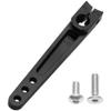 3Pack Vgoohobby 25T Servo Arm Horn Aluminum 25 Teeth Steering Arms Compatible with Futaba Hitec Savox Power HD Servo Motors Fit RC Crawler Car Airplane Plane Boat (2inch,Black) view 3