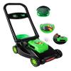 Kids Lawn Mower with Realistic Grass-Cutting Action and Sounds  No Batteries Required | Fun Outdoor Push Toy, Birthday Gift & Holiday Present for 3, 4, 5, 6Year Old Boys and Girls (Black) view 1