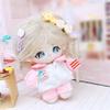 niannyyhouse 10cm-15cm Plush Doll Clothes T-Shirt Pants Colorblock School Suit Stuffed Doll Dressup (Pink) view 2