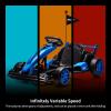 24V Electric Go Kart for Kids, Electric Drift Kart Outdoor Race Car, Ride on Toy Drifting Car with 2x200w Motors, 7.5 Mph Speed, Length Adjustment (Blue) view 3