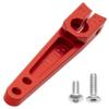 3Pack Vgoohobby 25T Servo Arm Horn Aluminum 25 Teeth Steering Arms Compatible with Futaba Hitec Savox Power HD Servo Motors Fit RC Crawler Car Airplane Plane Boat (1.5inch,Red) view 3