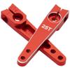 3Pack Vgoohobby 25T Servo Arm Horn Aluminum 25 Teeth Steering Arms Compatible with Futaba Hitec Savox Power HD Servo Motors Fit RC Crawler Car Airplane Plane Boat (1.5inch,Red) view 4