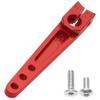 3Pack Vgoohobby 25T Servo Arm Horn Aluminum 25 Teeth Steering Arms Compatible with Futaba Hitec Savox Power HD Servo Motors Fit RC Crawler Car Airplane Plane Boat (1.75inch,Red) view 3