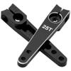 3Pack Vgoohobby 25T Servo Arm Horn Aluminum 25 Teeth Steering Arms Compatible with Futaba Hitec Savox Power HD Servo Motors Fit RC Crawler Car Airplane Plane Boat (1.5inch,Black) view 4