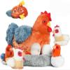9 in 1 Chicken Stuffed Animal Set, Stuffed Chicken Plush Toy Egg Laying Hen with Zipper and Baby Chicks Plush Chickens, Eggs and Coop Chicken Toys for Kids Girls Boys Birthday Easter Stuffers Gifts view 1