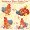 9 in 1 Chicken Stuffed Animal Set, Stuffed Chicken Plush Toy Egg Laying Hen with Zipper and Baby Chicks Plush Chickens, Eggs and Coop Chicken Toys for Kids Girls Boys Birthday Easter Stuffers Gifts view 4