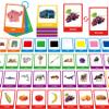 60 English Spanish Flash Cards, Double-Sided Nouns Cards Bilingual Sight Words - Animals, Colors, Food, Vehicles Cards, Language Vocabulary Learning Tool for Beginners 5+ with 2 Reclosable Rings view 1