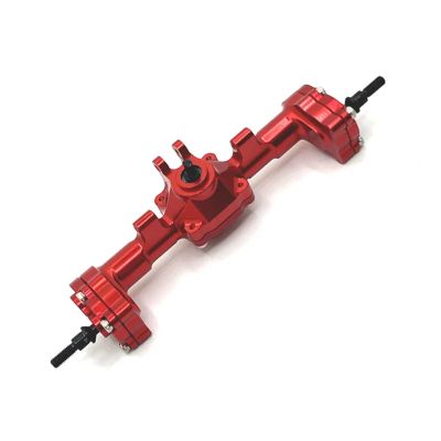 DAIHAOUU Used for FMS 1/24 FCX24 for Xiaoqi Crusher for Chevrolet K5 RC Car Parts Front and Rear Door Bridge Assembly(Rear axle red)