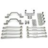 DAIHAOUU Used for WPL 1/16 C64 RC Car Parts Metal Upgrade Pedal Rod Suspension Frame Rudder Base Rod Seat(Silver) view 1