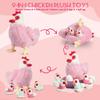 9 in 1 Chicken Stuffed Animal Set, Stuffed Chicken Toys for Kids Egg Laying Hen with Coop, Baby Chicks Plush Chickens and Eggs for Kids Valentines Christmas Birthday Easter Gifts Party Decor (Pink) view 2