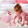 9 in 1 Chicken Stuffed Animal Set, Stuffed Chicken Toys for Kids Egg Laying Hen with Coop, Baby Chicks Plush Chickens and Eggs for Kids Valentines Christmas Birthday Easter Gifts Party Decor (Pink) view 4