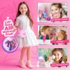 ULOVEME Kids Real Makeup Kit for Girls with Fluffy Purse - Real, Non Toxic, Washable Make Up Toy - Umicorn Toys Gift for 3 4 5 6 7 8 Years Old Girls Birthday view 3