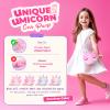 ULOVEME Kids Real Makeup Kit for Girls with Fluffy Purse - Real, Non Toxic, Washable Make Up Toy - Umicorn Toys Gift for 3 4 5 6 7 8 Years Old Girls Birthday view 4