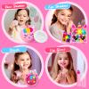 ULOVEME Kids Real Makeup Kit for Little Girls - Real, Non Toxic, Washable Make Up Toy - Umicorn Toys Gift for 3 4 5 6 7 8 9 10 12 Years Old Girls Birthday (Fluffy Plush Unicorn Handbag) view 4