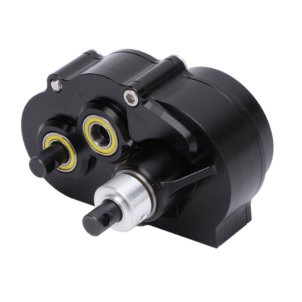 Aluminum Alloy Lightweight Gearbox OD-3 Overdrive Transmission, Straight Axle Chassis for SCX10 II VS4-10 with Right Front Layout, Integrated Chassis Design