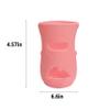 2 Pack Silicone Sleeves Compatible with Philips Avent Glass Baby Bottles 8 oz, to Prevent The Baby Bottles from Breaking, BPA-Free (White+Pink) view 3
