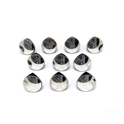 D25.4mm Trihedral Retroreflector, 8 Arc Secs, Silver Coated K9 Silver Coated 1inch Corner Cube Prism 10 Pcs