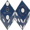 Authentic Lake Tahoe Reno Nevada Non-Vegas Casino Table-Played Craps Dice Set with Pouch, Full Stick of 5 Matching Serial Numbers (Henderson Green Valley Ranch - Blue Frosted) view 3