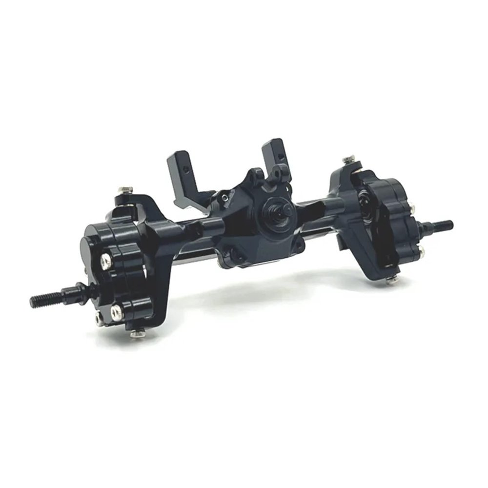 DAIHAOUU Used for FMS 1/24 FCX24 for Xiaoqi Crusher for Chevrolet K5 RC Car Parts Front and Rear Door Bridge Assembly(Front axle Black)