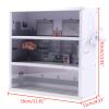 3 Tier Car Model Display Case,16 Parking Spaces Model Car Show Case,1:64 Garage Collectible Show Car Model Display Case with Led Light view 2