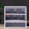 3 Tier Car Model Display Case,16 Parking Spaces Model Car Show Case,1:64 Garage Collectible Show Car Model Display Case with Led Light view 4