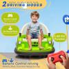 12V Kids Electric Bumper Car Baby Bumper Car for Toddlers, 360 Spinning Riding Bumping Car with Remote Control, Music, LED Light, Ride on Toy Gift for Boys & Girls view 3
