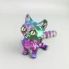 3D Printed Cat Toy Ornament Cartoon Cat Animal Full-Body Joints Movable Ornament Quirky Gift for Friends (Red Green Blue, 12cm/4.72in) view 1