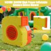 Bounce House Blower, 1400W-1600W Portable Commercial Bounce House with Handle for Girls/Boys, 2Hp/1.5Hp Dual Mode Air Blower for Inflatable Bounce House Bouncy Castle Slides view 2
