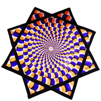 Flowstar Beginners Flow Star Spinning Cloth Easy to Rotate Sided Print Double Stitched Flow Toy Fingertip Rotating Flow Toy Dapo Star (Style-4)