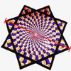 Flowstar Beginners Flow Star Spinning Cloth Easy to Rotate Sided Print Double Stitched Flow Toy Fingertip Rotating Flow Toy Dapo Star (Style-4) view 2