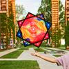 Flowstar Beginners Flow Star Spinning Cloth Easy to Rotate Sided Print Double Stitched Flow Toy Fingertip Rotating Flow Toy Dapo Star (Style-4) view 3