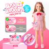 ULOVEME Talc-Free Kids Real Makeup Kit for Little Girls - Mica-Based Safe Formula, Real, Non Toxic, Washable - Ideal for 4 5 6 7 8 Years Old Girls Birthday, Easter Basket Stuffers for Kids, Dress Up view 4