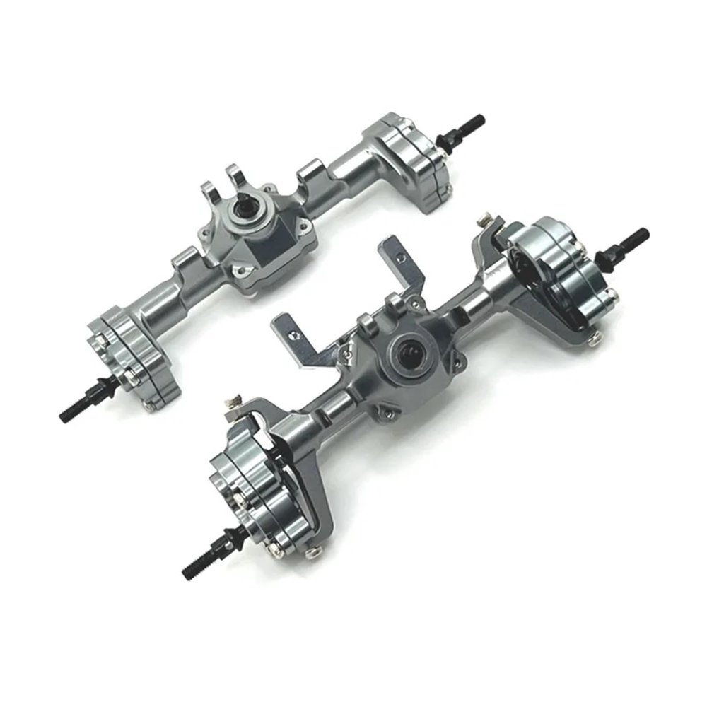 DAIHAOUU Used for FMS 1/24 FCX24 for Xiaoqi Crusher for Chevrolet K5 RC Car Parts Front and Rear Door Bridge Assembly(Dark Grey)