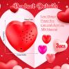 Copkim 3 Pcs 20 Seconds Valentine's Voice Recorder for Stuffed Animal Heart Shape Sound Recorder Push Button Recordable Device Sound Module for Gift Recording Voice Message(Red, Rose Red, Pink) view 2