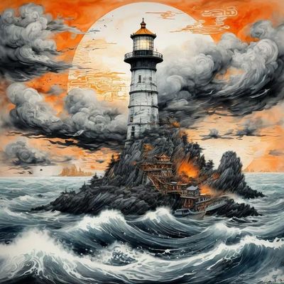1000pcs Puzzles for Adults,Beginners Relaxation Puzzles Gifts,Lighthouse in A Storm,Jigsaw Puzzles Set to Exercise Dexterity,Bathroom Decor,Room Decor