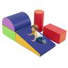 BORGEBY 5 PCS Baby Foam Climbing Blocks for Toddlers, Foam Play Gym Baby Climbing Blocks Climbing Toys for Toddlers 1-3 Inside, Foam Play Set for Children Development & Indoor Active Play (Cream) view 1