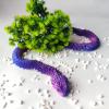 3D Printed Snake 3D Printed Viper 3D Printing Animals Snake Pet Movable Joint,3D Printed Snake Toys,Home Office Executive Desk Decor,Home Office Executive Desk Decor (Silk Gold, 23.6in) view 4