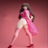 Fremego 1/6 Scale Female Head Sculpt and Clothes Set,Beauty Girl Movable Eyes Head Carved and Coat Jumpsuit Underwear Belt Shoes Clothing Accessory for 12inch PH TBL JO Action Figure (Pink) view 4