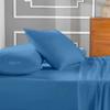 100% Egyptian Cotton Zipper Closure Toddler Pillowcases for 12 x 16 Inches Pillow, 2 Pack Kids Pillow Case for Sleeping (Mediterranean Blue) view 2