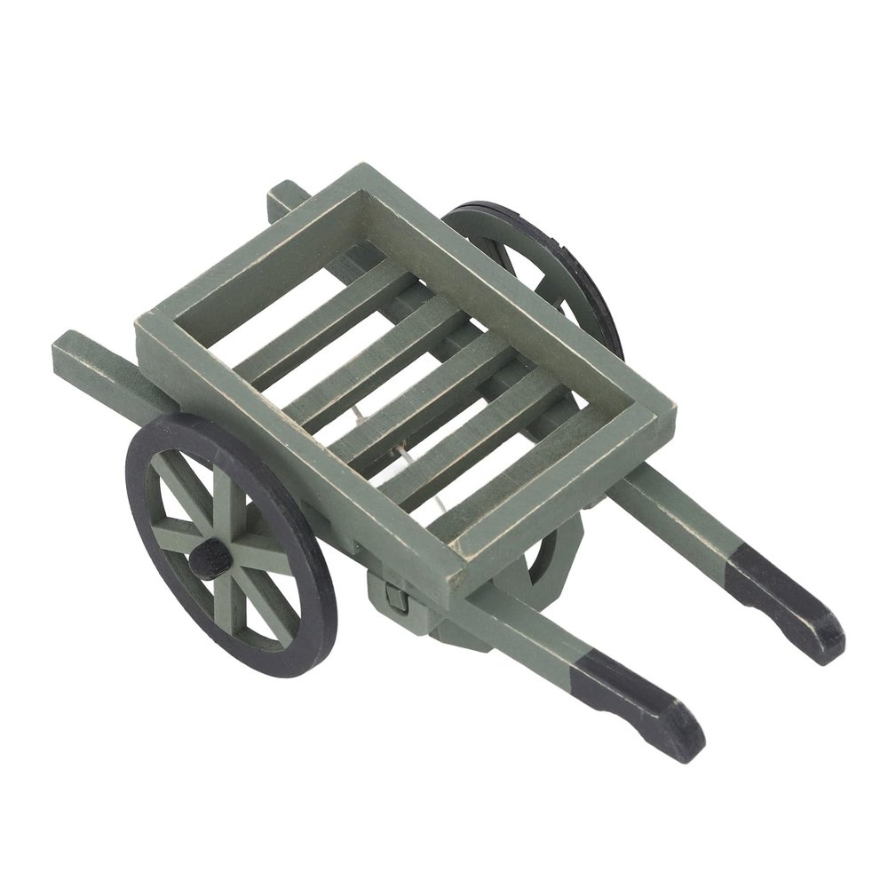 1:12 Dollhouse Garden Cart Toy Decorative Realistic Furniture Accessories Miniature Garden Cart, Garden Cart,Mini Miniature Wheelbarrow Fairy Tale Garden Cart Dollhouse Furniture
