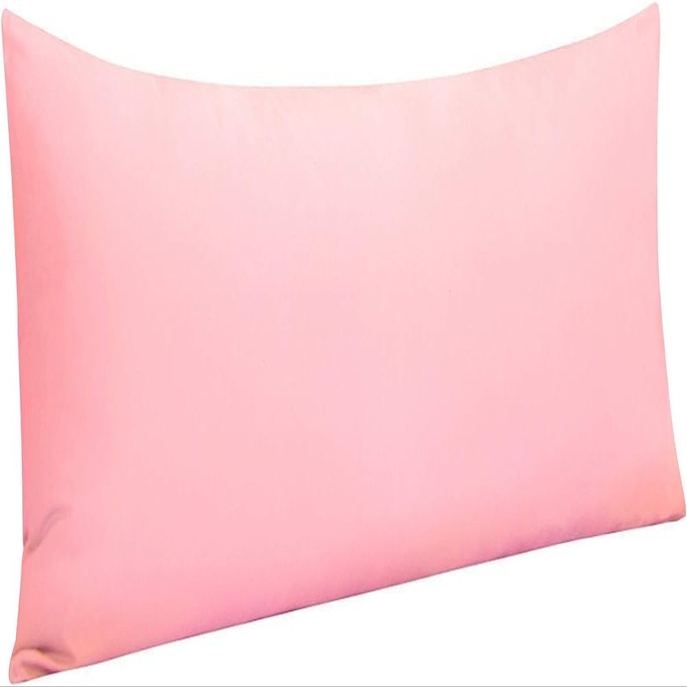 100% Egyptian Cotton Zipper Closure Toddler Pillowcases for 14 x 20 Inches Pillow, 2 Pack Kids Pillow Case for Sleeping (Pink)