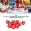 10PCS Polyhedral Dice Set, Plastic Clear Numbers 20 Sided Dice for Role Playing Table Games (Red view 3