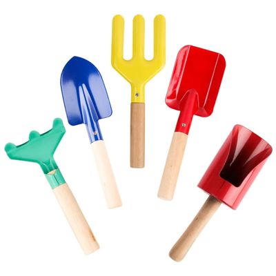 shenruifa Kids Gardening Tool Set, 5 Pcs Kid Mini Gardening Tool Set Outdoor Plants DIY Tools Garden Planting Tool Kit for Children (Yellow)