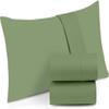 100% Egyptian Cotton Zipper Closure Toddler Pillowcases for 12 x 16 Inches Pillow, 2 Pack Kids Pillow Case for Sleeping (Moss) view 1